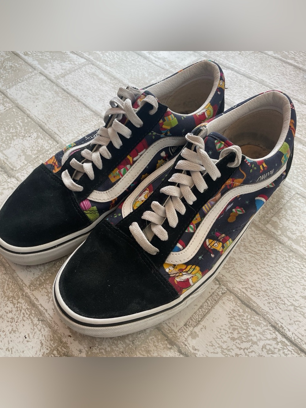 Simpsons Christmas vans old school